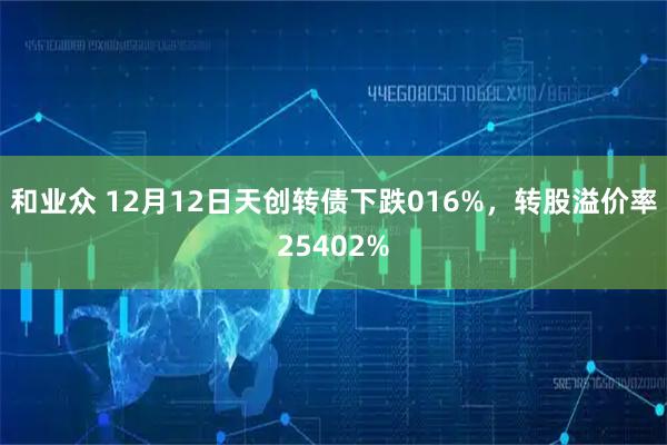 和业众 12月12日天创转债下跌016%，转股溢价率25402%